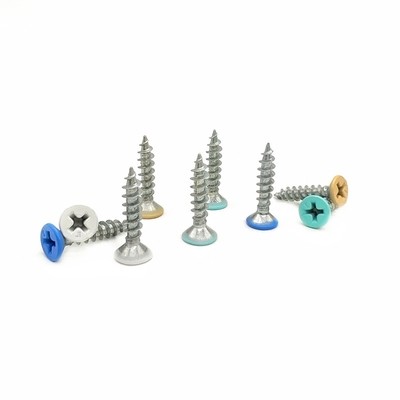 DIN สแตนเลส Self-Tapping Screws Countersunk สายสี่เหลี่ยมข้ามภูเขาสําหรับแสง