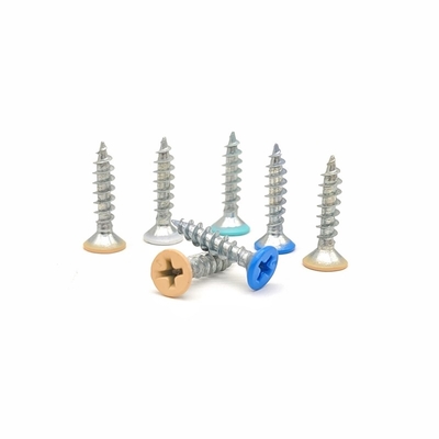 ปรับแต่งหัวเรียบ Countersunk สายสกัด Tapping สกรูสี