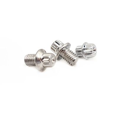อะไหล่รถยนต์ ไม่มาตรฐาน Flange ป้องกันการขโมยสกรูมือขวาทิศทางเส้น
