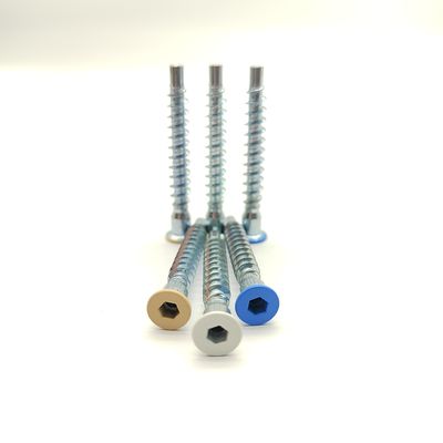 สกรูเฟอร์นิเจอร์แบบแตะตัวเองหัวหกเหลี่ยมสแตนเลส 304 A2-70