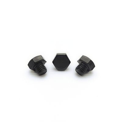 สลักเกลียวหกเหลี่ยมสแตนเลส M8x1.25mm 12.3mm ชุบดำด้วยไฟฟ้า