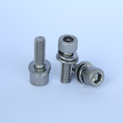 สกรูหัวหกเหลี่ยมสเตนเลสสตีล M6x20 พินที่ผ่านการรับรอง ISO9001 ในสกรูหกเหลี่ยม