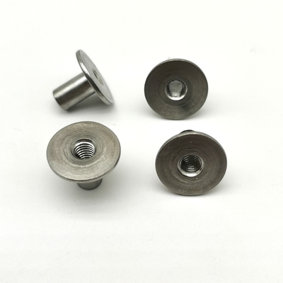 คอร Hollow Stainless Steel Rivet T Cap ANSI Standard 1.583g น้ําหนัก 13x10mm Hollow Tubular Rivets ชิ้นเหล็ก